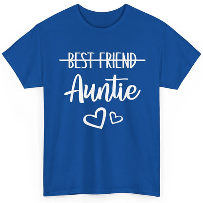 Promoted From Bestie To Auntie Pregnancy Reveal Bestfriend Classic Unisex T-Shirt