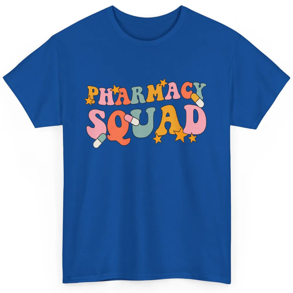 Pharmacy Squad Pharmacist Groovy Halloween Spooky Season Classic Unisex T-Shirt
