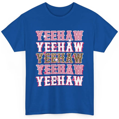 Retro Leopard Yeehaw Western Country Cowboy Cowgirl Costume Classic Unisex T-Shirt