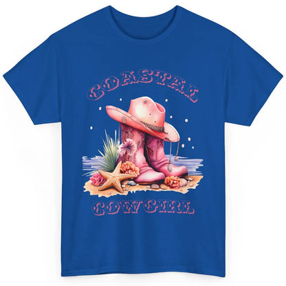 Retro Cowgirl Boots Coastal Cowgirl Western Country Beach Classic Unisex T-Shirt