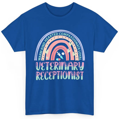 Pink Rainbow Veterinarian Receptionist Dog Recue Dog Mom Classic Unisex T-Shirt