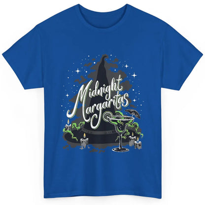 Midnight Margaritas Witch Hat Wine Halloween Spooky Party Classic Unisex T-Shirt