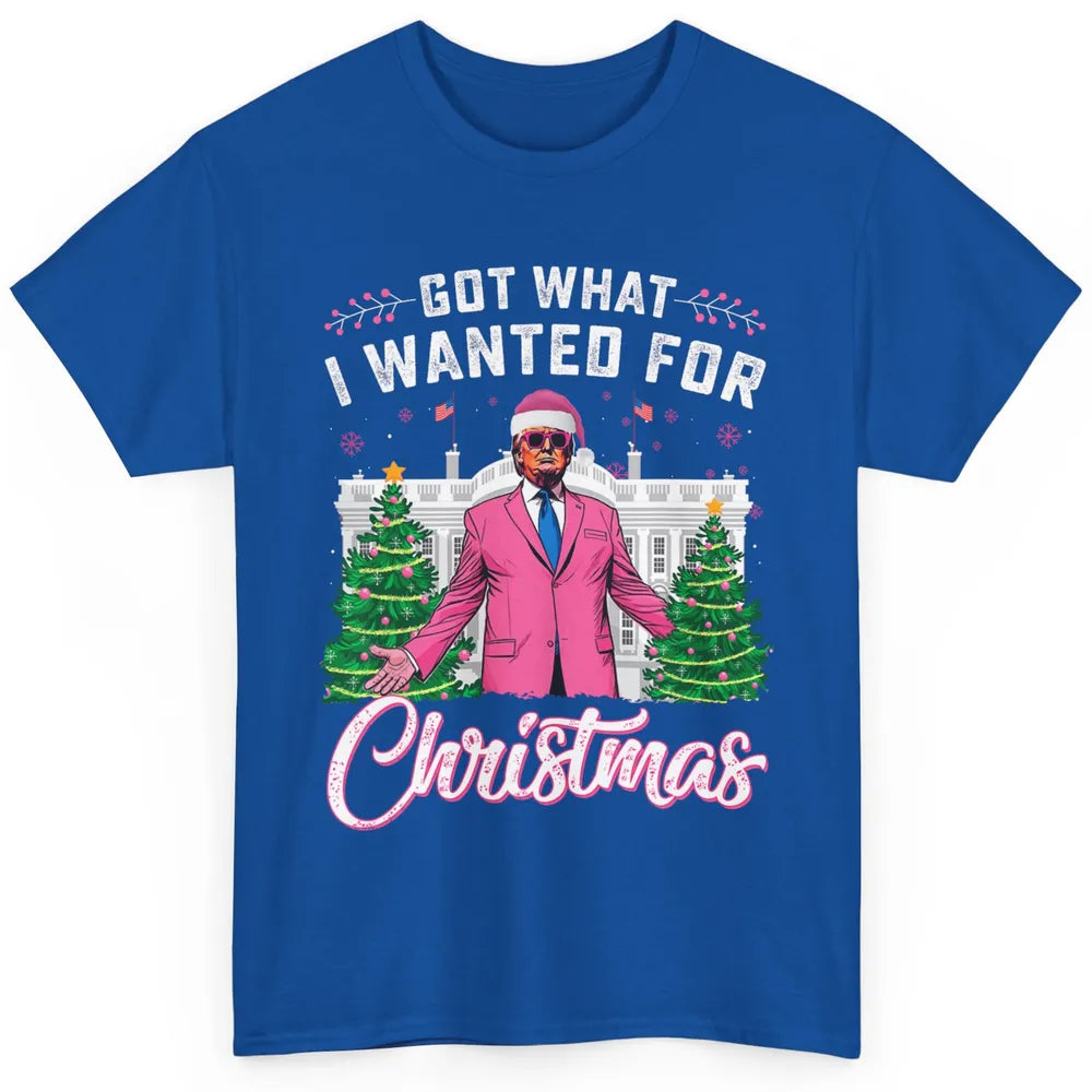 Funny Got What I Wanted For Christmas Trump Political Sarcastic Donald Trump Xmas Classic Unisex T-Shirt