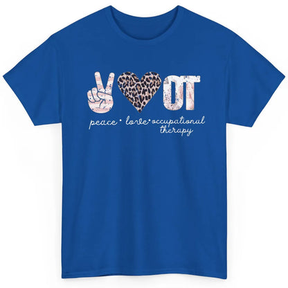 Retro Occupational Therapist Peace Love Occupational Therapy Classic Unisex T-Shirt