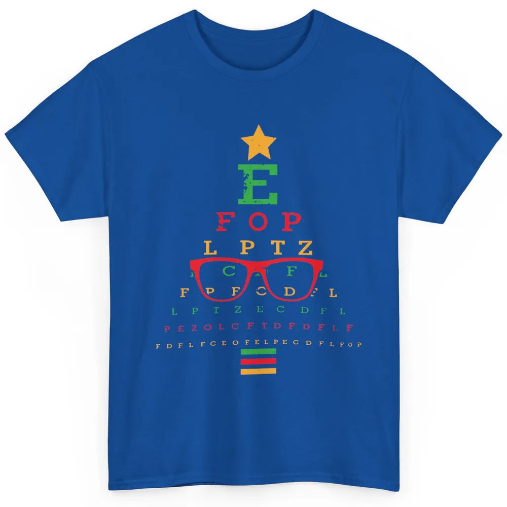 Optician Christmas Funny Xmas Tree Eyeglasses Optometrist Classic Unisex T-Shirt