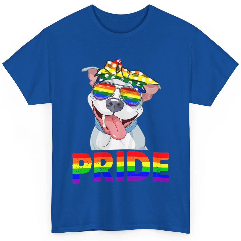 Pitbull Pride Dog Mom LGBT Gay Pride Month Classic Unisex T-Shirt