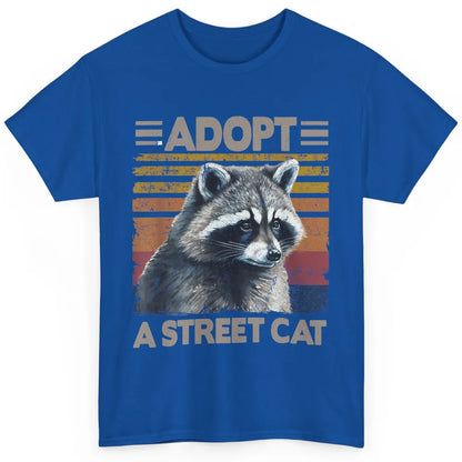 Retro Adopt A Street Cat Raccoon Watercolor Possum Adoption Classic Unisex T-Shirt