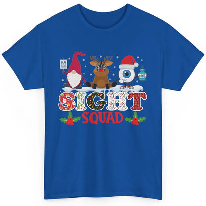Optometrist Sight Squad Gnome Reindeer Optician Christmas Classic Unisex T-Shirt
