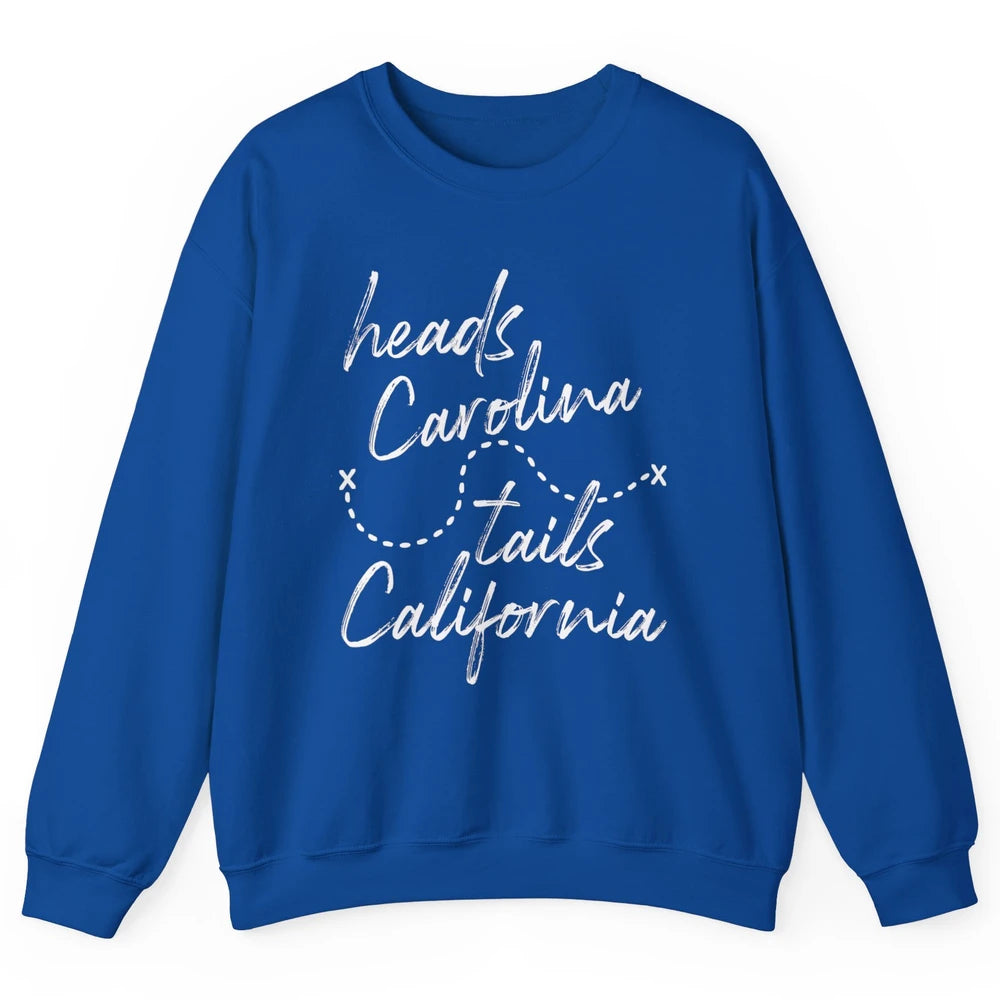 Retro 90s Heads Carolina Tail California Beach Summer Travel Unisex Crewneck Sweatshirt