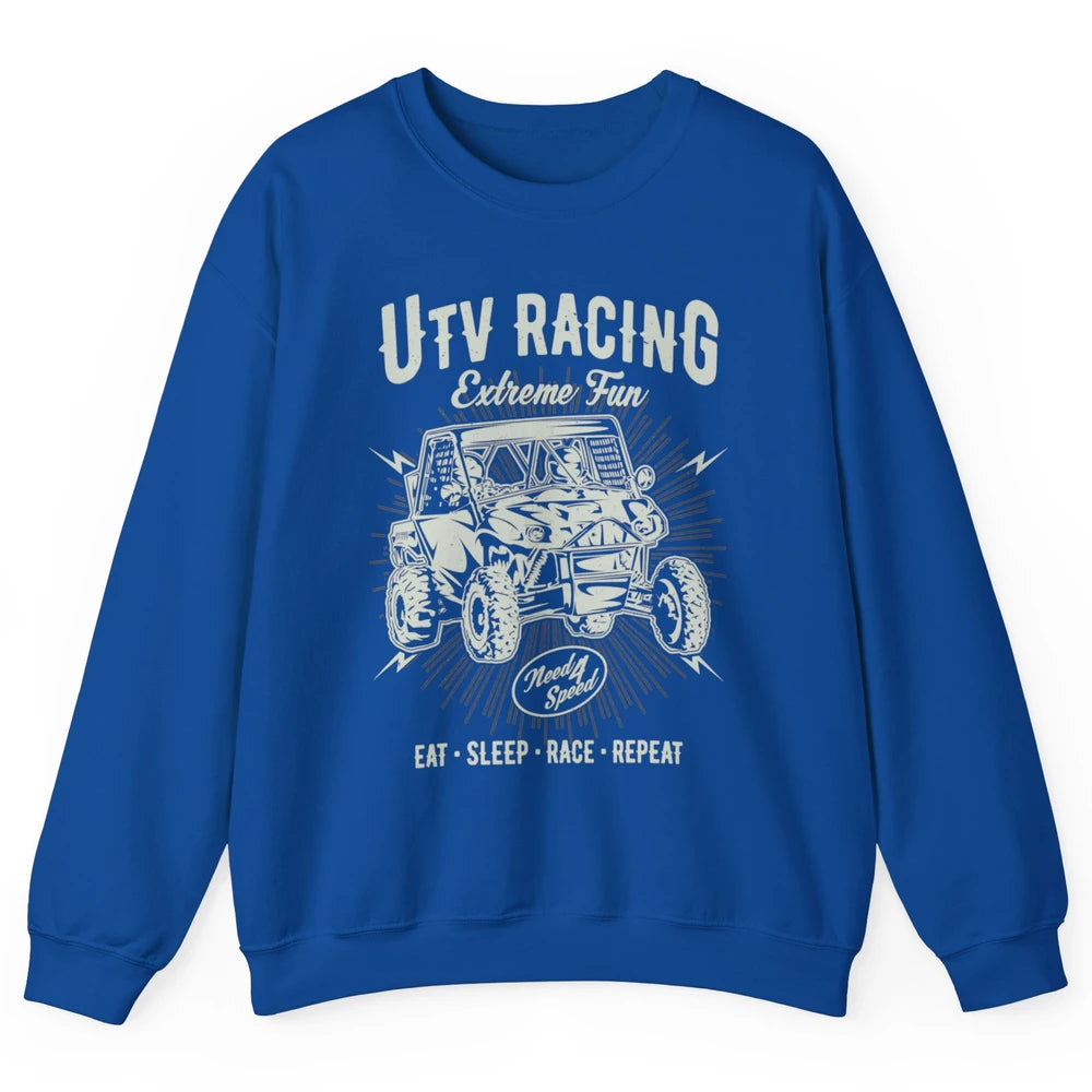 Retro Fun UTV Racing Limit Mud Riding Dirt SXS Rider Offroad Unisex Crewneck Sweatshirt