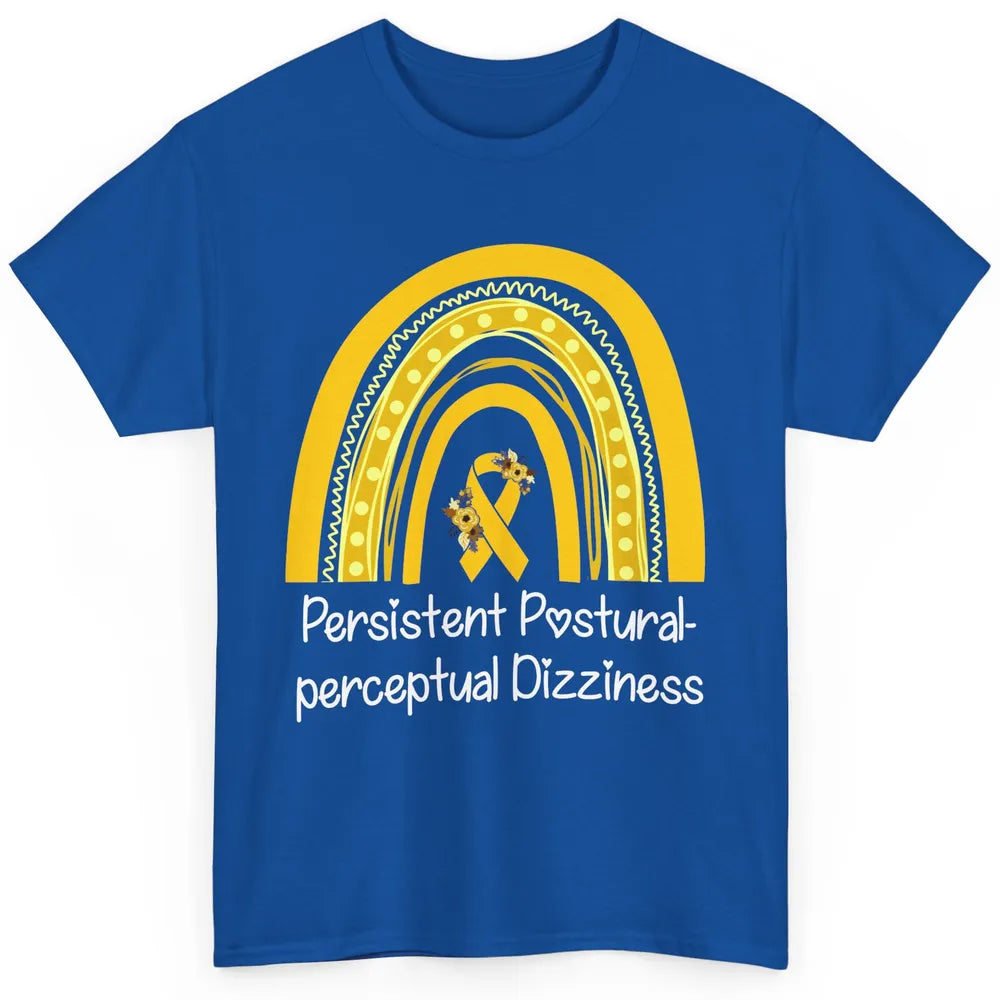 Persistent Postural-perceptual Dizziness PPPD Yellow Rainbow Classic Unisex T-Shirt