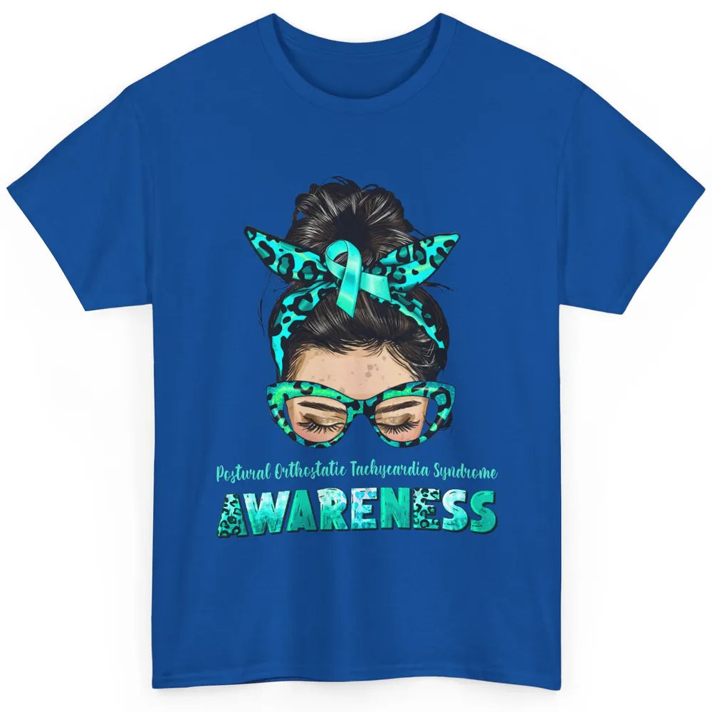 Postural Orthostatic Tachycardia Syndrome Ribbon Messy Bun Classic Unisex T-Shirt