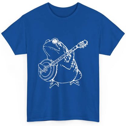 Retro Frog Playing Banjo Musician Banjo Player Music Vintage Classic Unisex T-Shirt