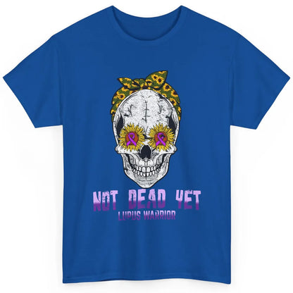 Not Dead Yet Skull Lupus Awareness Funny Sunflower Skeleton Classic Unisex T-Shirt