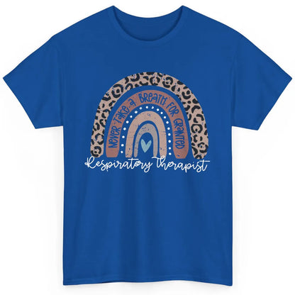 Retro Respiratory Therapy Rainbow Respiratory Therapist Gift Classic Unisex T-Shirt