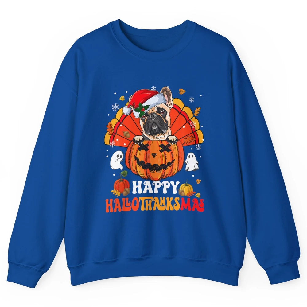 Mummy French Bulldog Dog Witch Happy Halloween Spooky Season Unisex Crewneck Sweatshirt