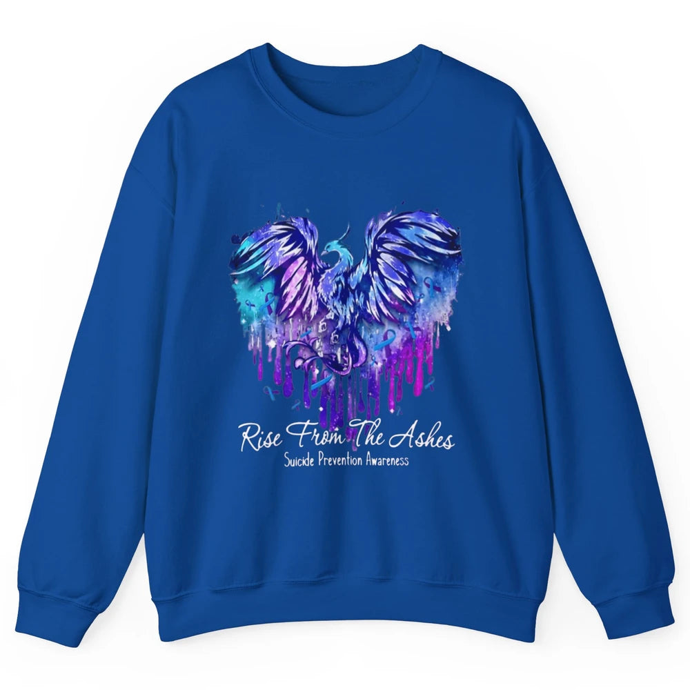 Phoenix Bird Warrior Love Suicide Prevention Awareness Month Unisex Crewneck Sweatshirt