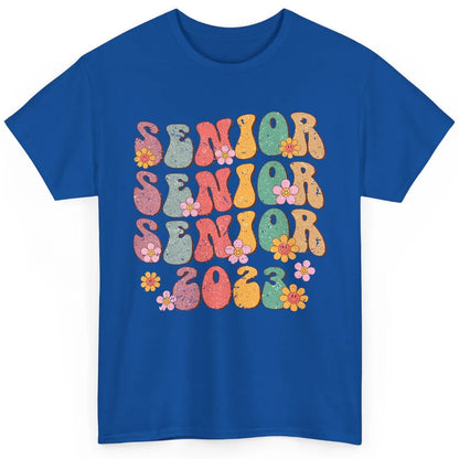 Retro Groovy Daisy Senior 2023 Graduation Gift Class Of 2023 Classic Unisex T-Shirt