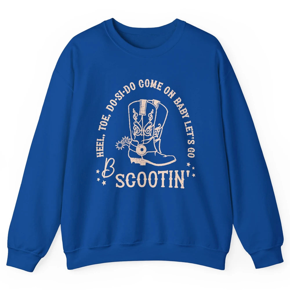 Retro Cowboy Come On Boot Scootin' Boogie Western Country Unisex Crewneck Sweatshirt