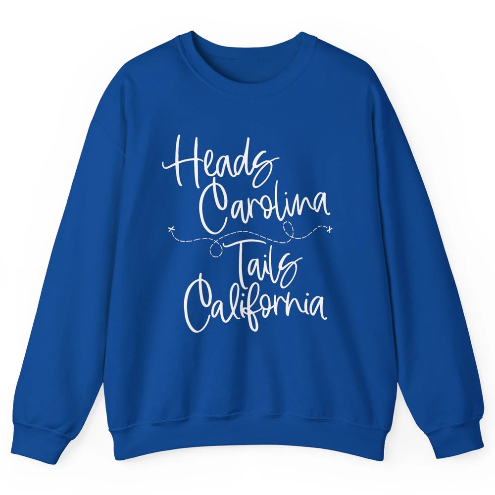 Retro 90s Heads Carolina Tail California Beach Summer Travel Unisex Crewneck Sweatshirt