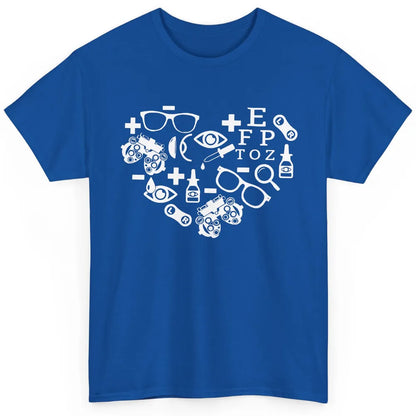Optometrist Symbols Heart Optician Sight Squad Optometry Classic Unisex T-Shirt