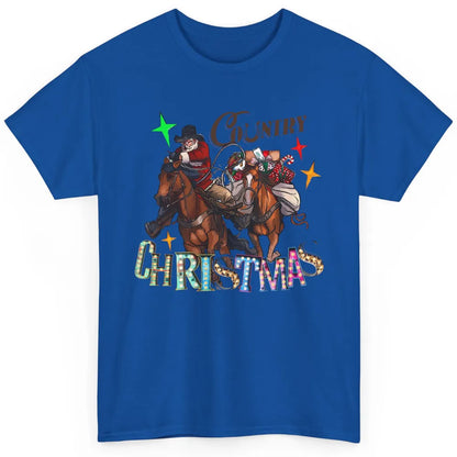 Santa Claus Country Christmas Y'all Western Country Cowboy Classic Unisex T-Shirt