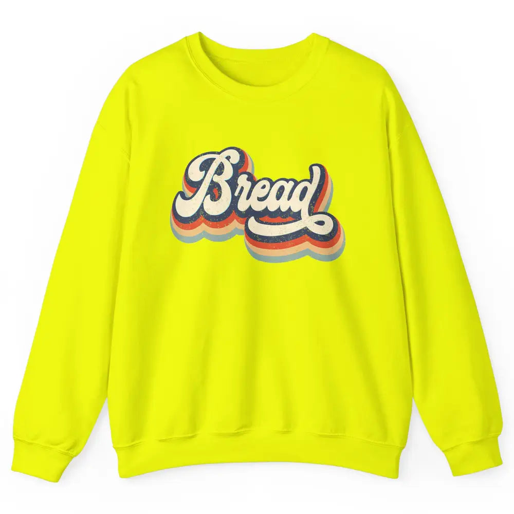 Retro 70s Bread Vintage Baking Baker Sweet Bun Bakery Lover Unisex Crewneck Sweatshirt