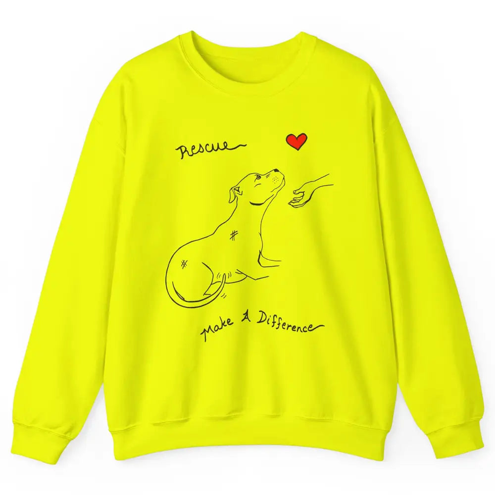 Pitbull Dog Rescue Adopt Dont Shop Foster Animal Pet Rescuer Unisex Crewneck Sweatshirt