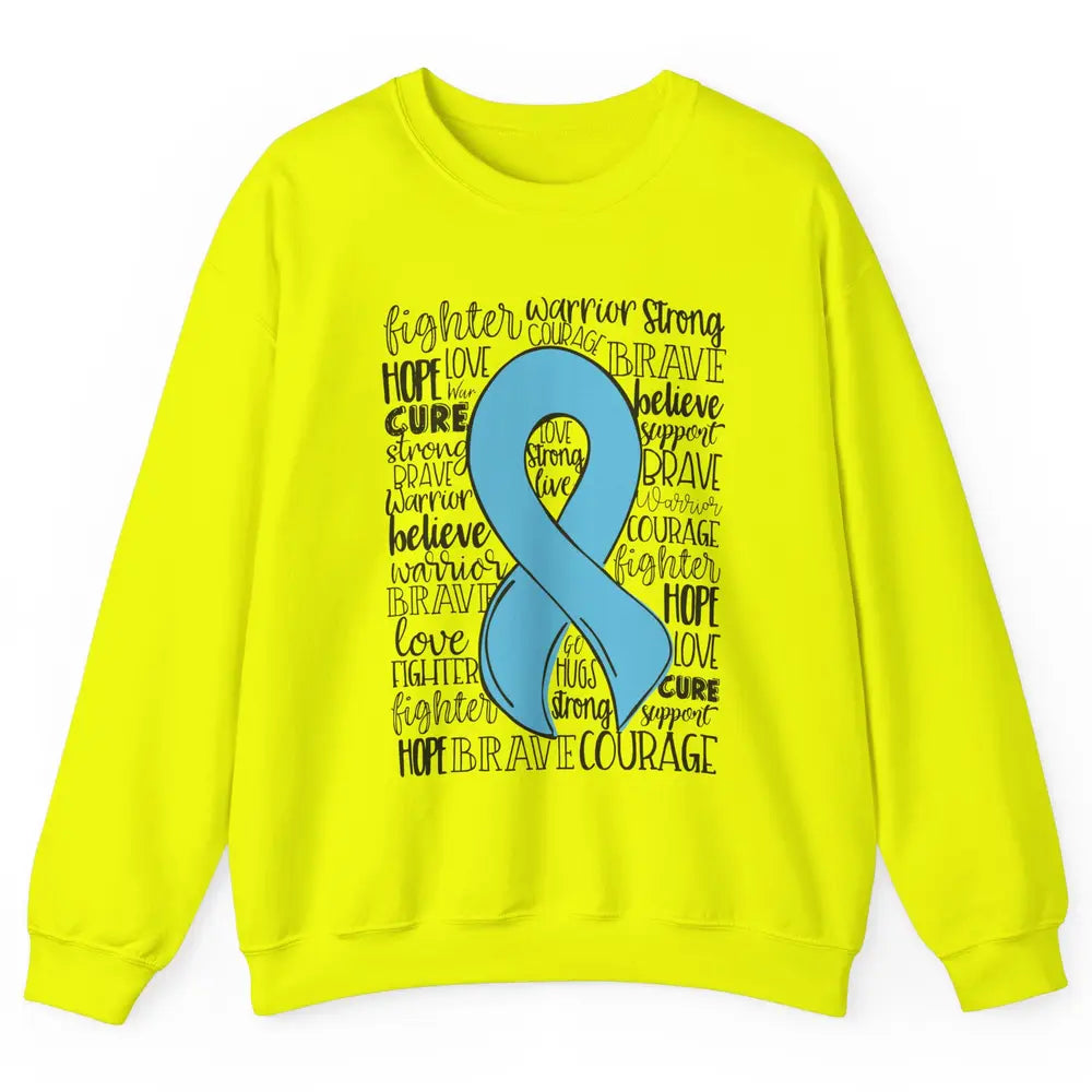 POTS Postural Orthostatic Tachycardia Ribbon Hope Love Cure Unisex Crewneck Sweatshirt