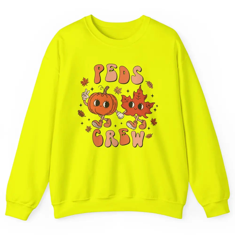 PEDS Crew Fall Pediatric Nurse Autumn Thanksgiving Medical Unisex Crewneck Sweatshirt