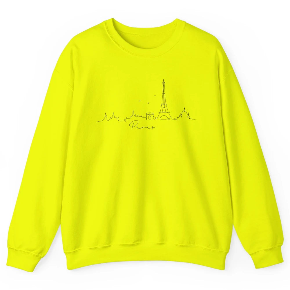Paris Skyline Paris Eiffel Tower Souvenir Gift France Travel Unisex Crewneck Sweatshirt