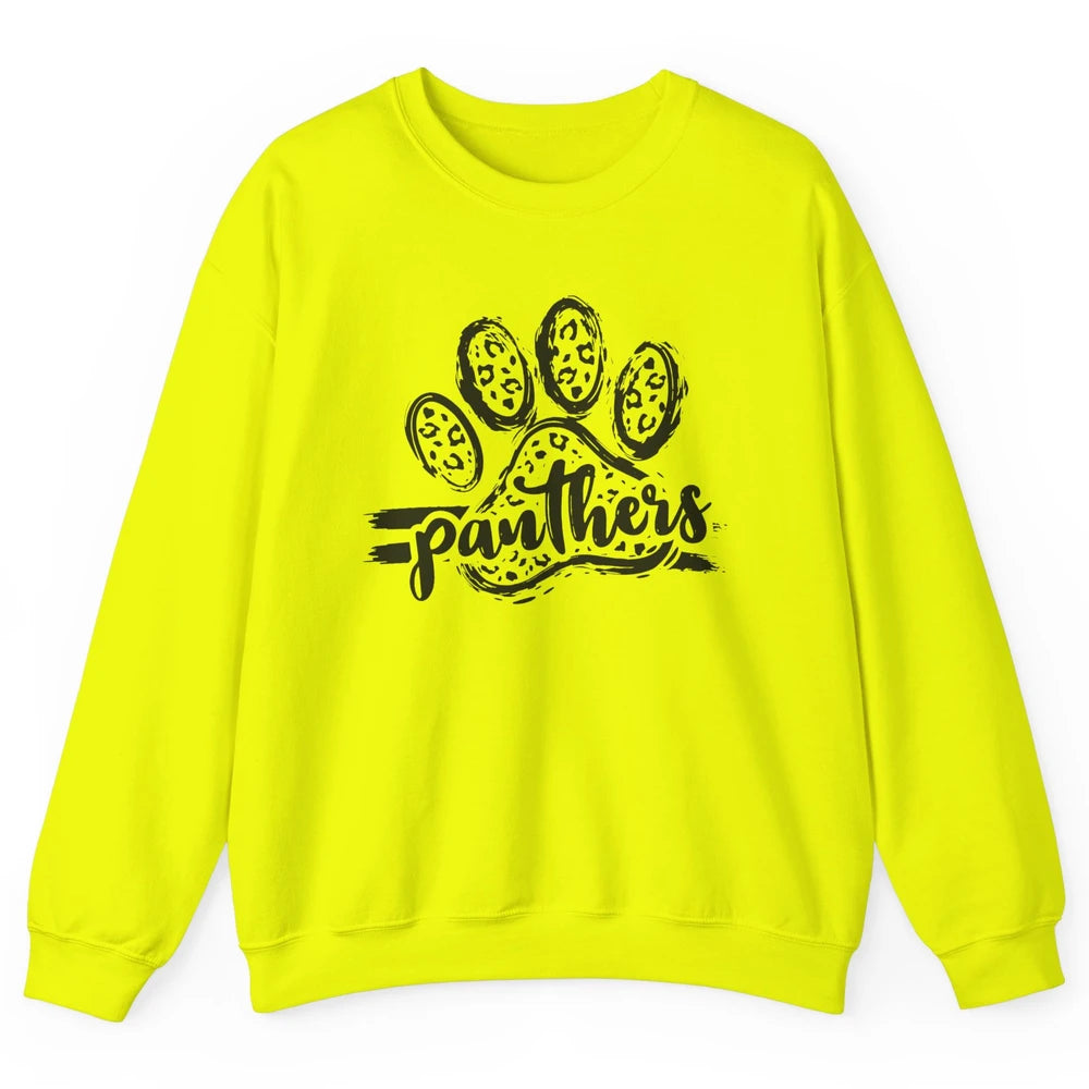 Panthers Paw Leopard Dog Mom Paw Cat Dog Lovers Gift Unisex Crewneck Sweatshirt