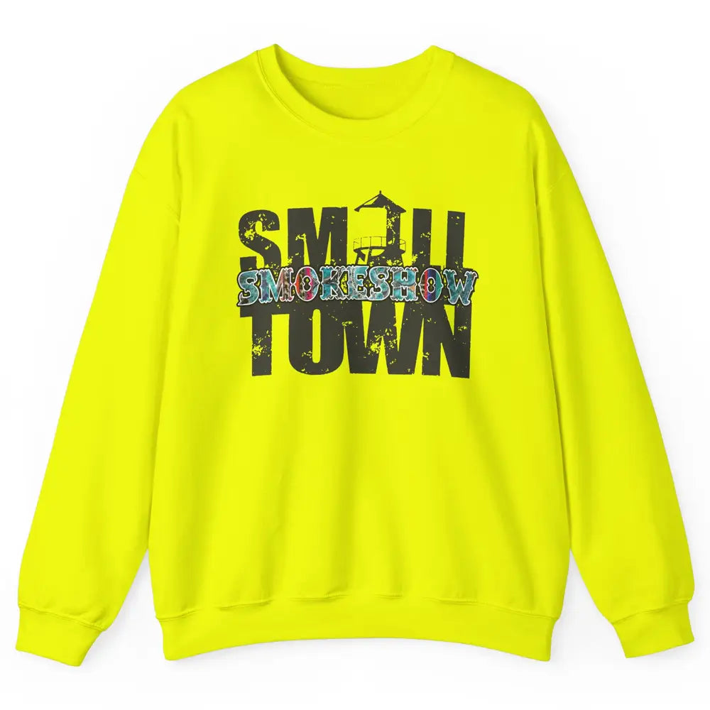 Retro Farm Barn Small Town Smokeshow Western Country Cowgirl Unisex Crewneck Sweatshirt