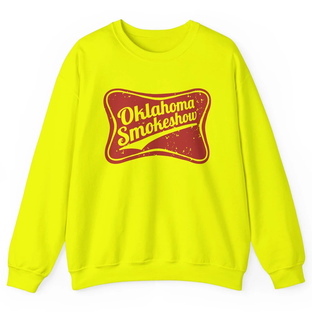 Retro Cowgirl Oklahoma Smokeshow Small Town Western Country Unisex Crewneck Sweatshirt