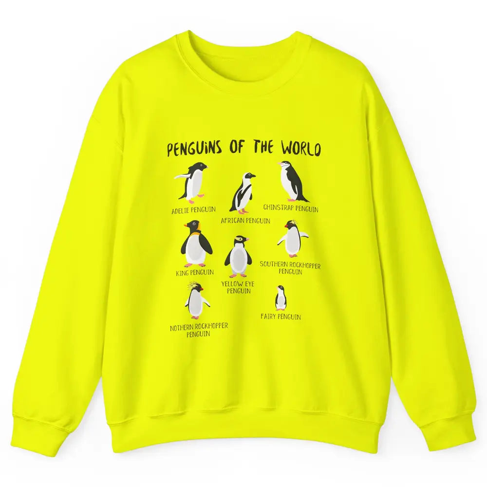 Penguins Of World With Headband Baby Penguins Wild Animal Unisex Crewneck Sweatshirt