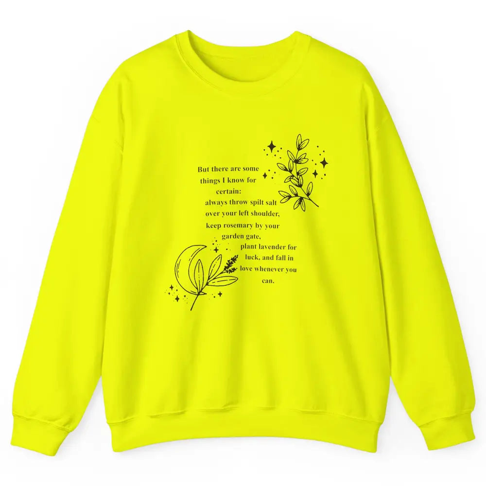 Practical Magic Witch Gardening Card Gardeners Plant Lovers Unisex Crewneck Sweatshirt