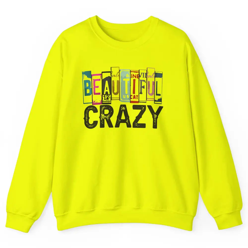 Retro Cowgirl Beautiful Crazy Western Country Cowgirl Unisex Crewneck Sweatshirt