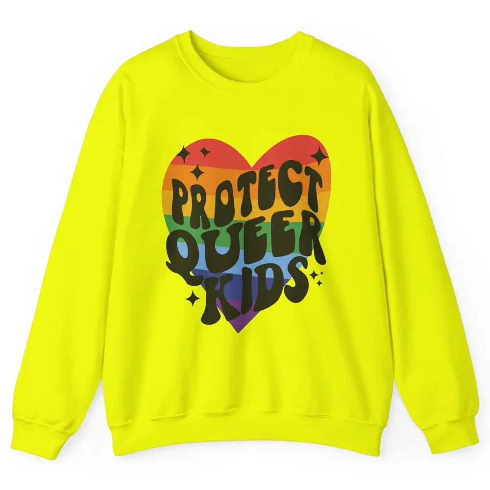 Protect Queer Kids Protect Trans Youth LGBT Gay Pride Ally Unisex Crewneck Sweatshirt