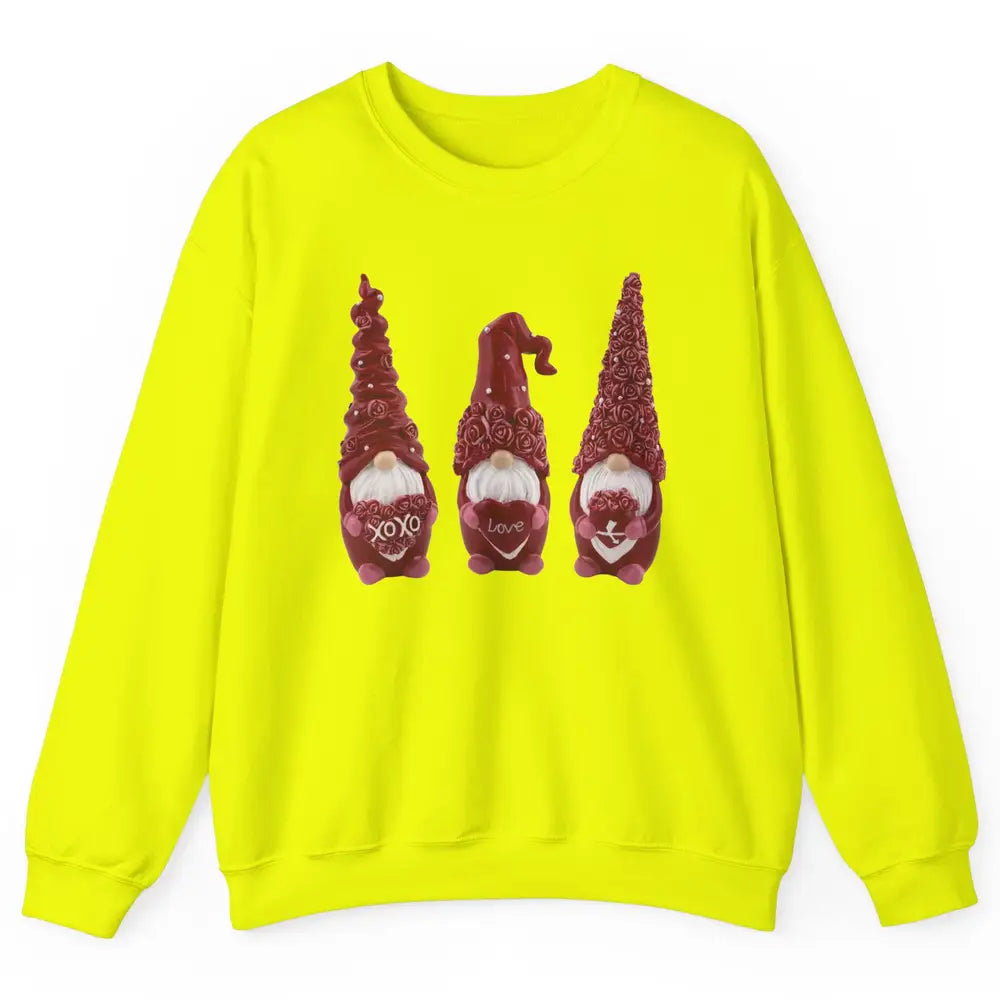 Pink Gnomes Love Valentines Loads Of Love Western Valentine Unisex Crewneck Sweatshirt