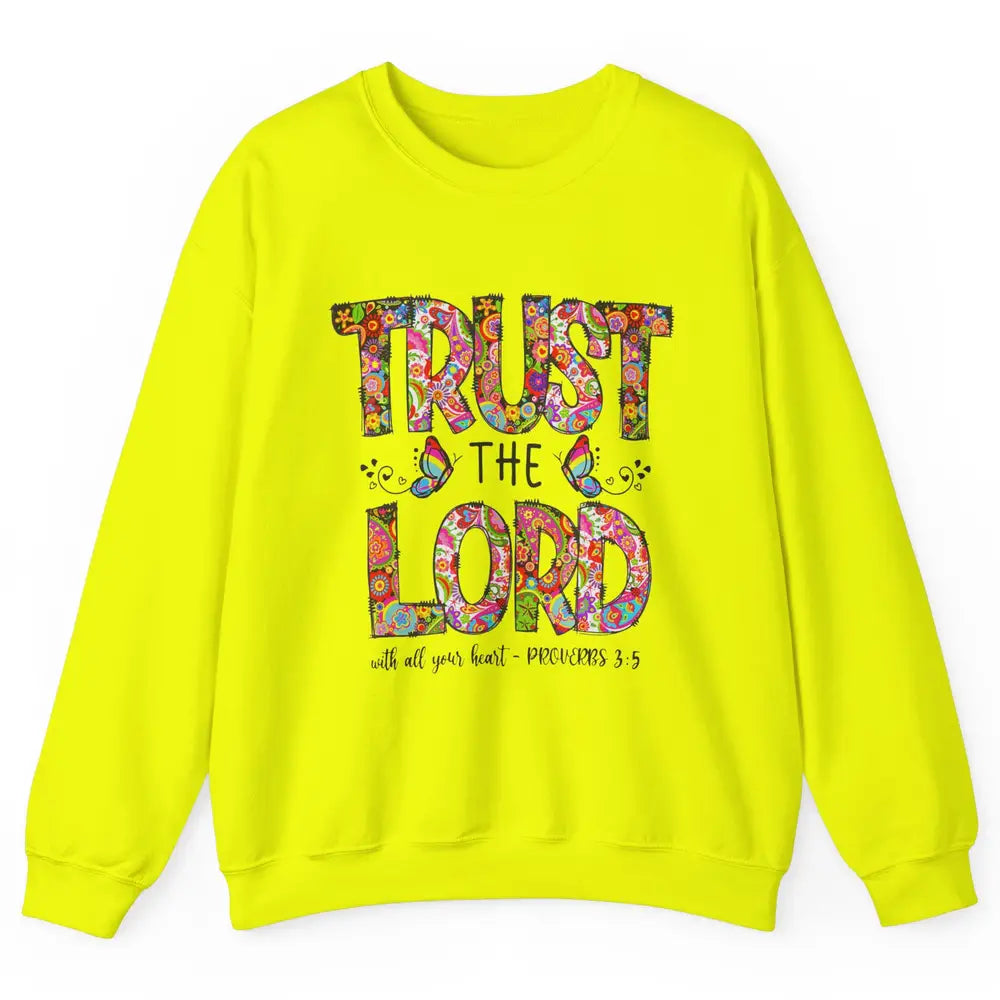 Prayer Bible Verse Religious Trust The Lord Jesus Christian Unisex Crewneck Sweatshirt