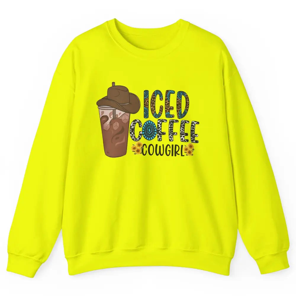 Peace Love Rodeo Coffee Western Boots Cactus Cowboy Vintage Unisex Crewneck Sweatshirt