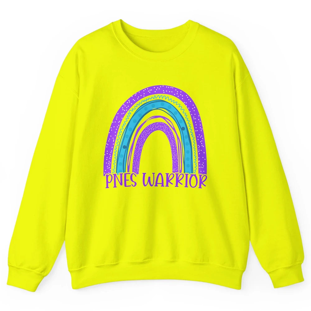 Psychogenic Non-epileptic Seizures PNES Purple Teal Rainbow Unisex Crewneck Sweatshirt