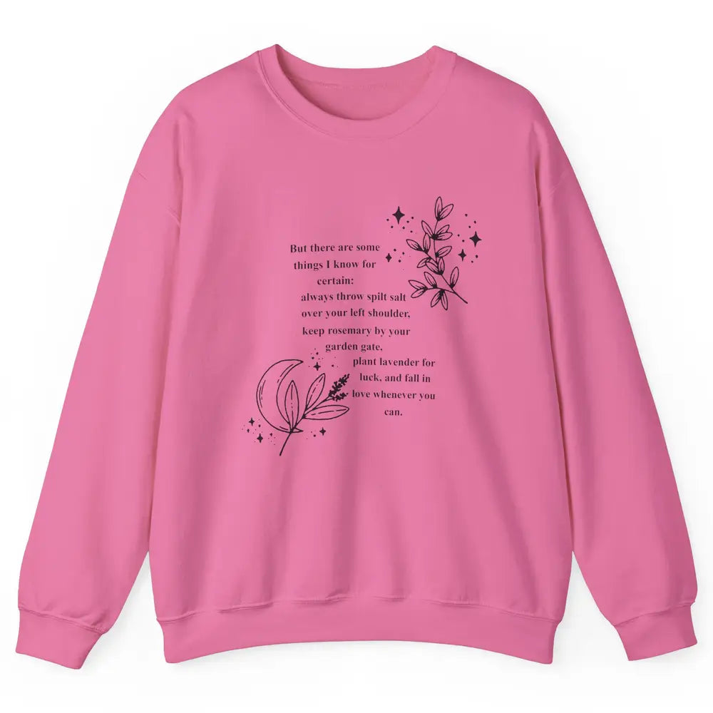 Practical Magic Witch Gardening Card Gardeners Plant Lovers Unisex Crewneck Sweatshirt