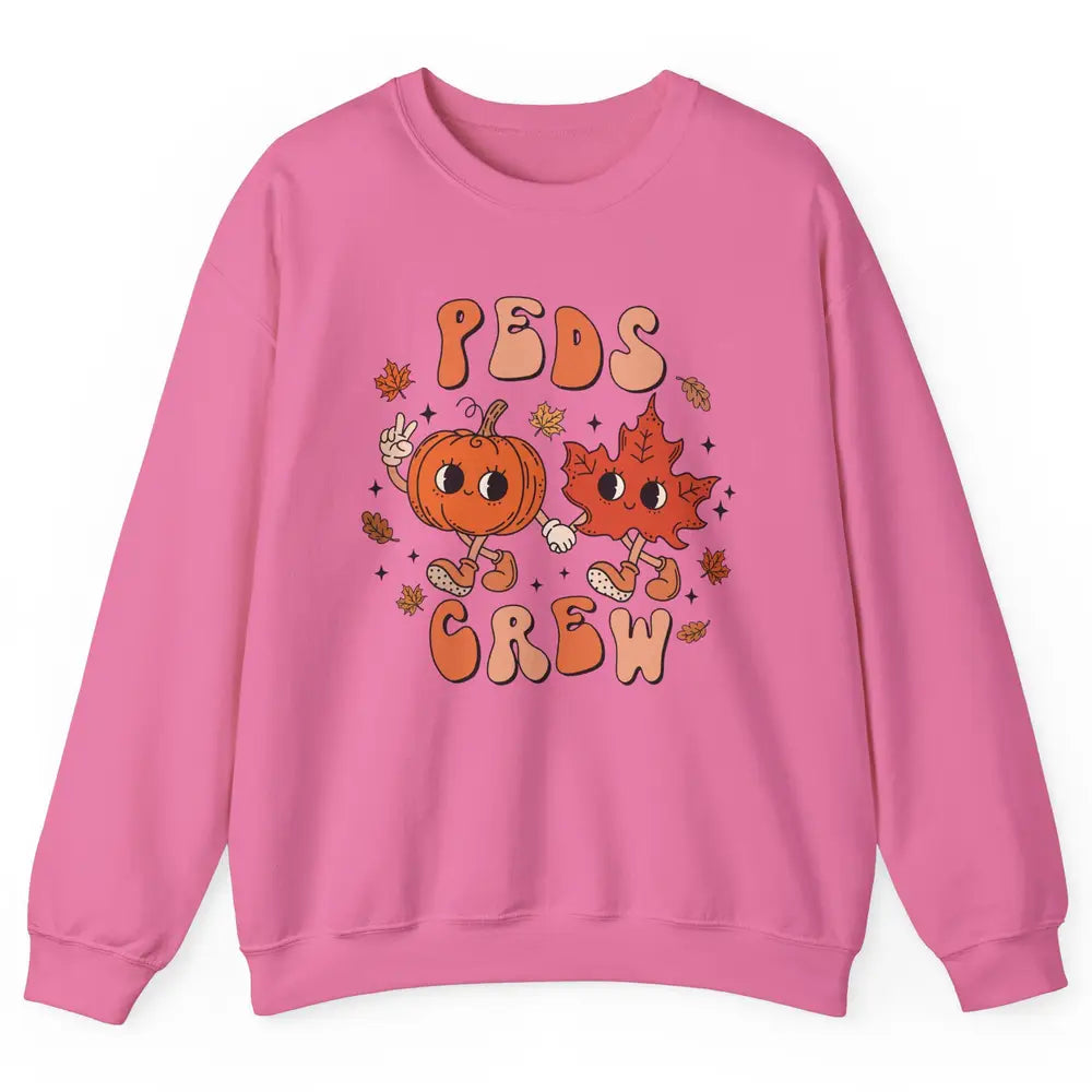 PEDS Crew Fall Pediatric Nurse Autumn Thanksgiving Medical Unisex Crewneck Sweatshirt