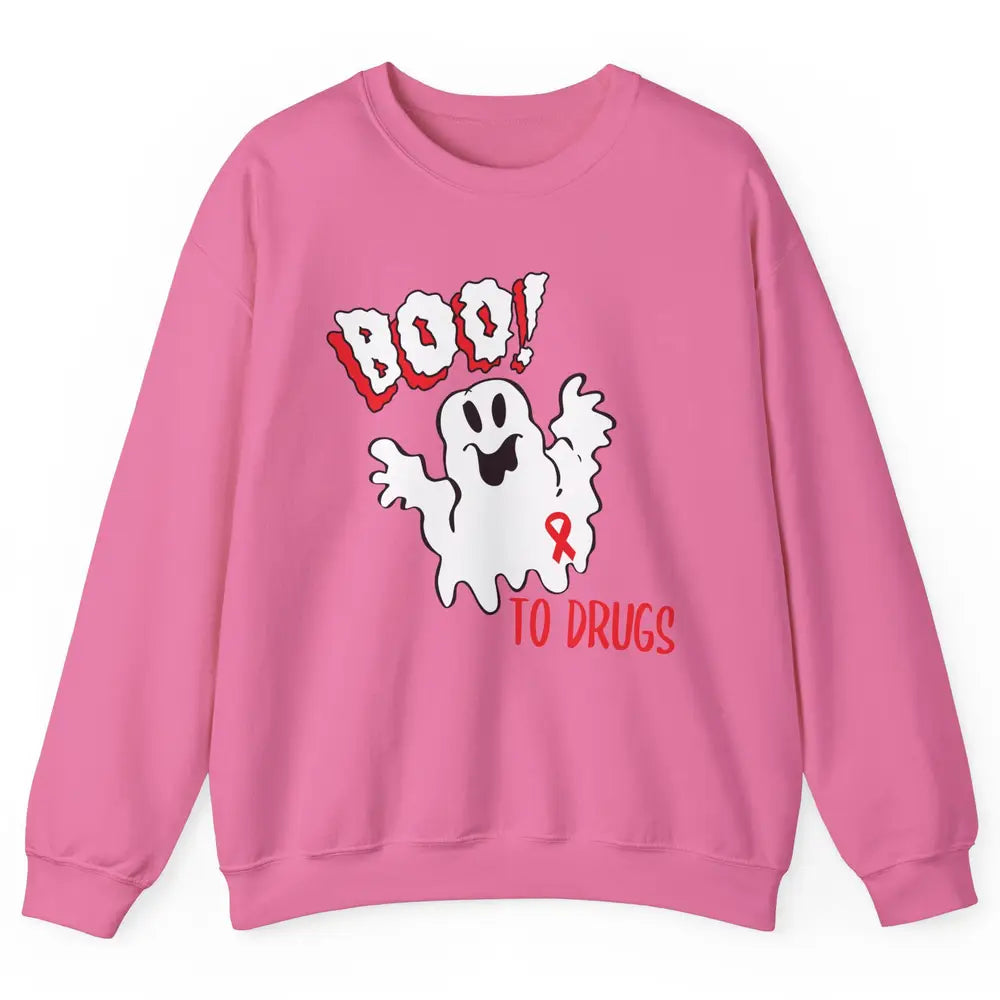 Red Ribbon Week Awareness Say No To Drugs Drug Free Unisex Crewneck Sweatshirt