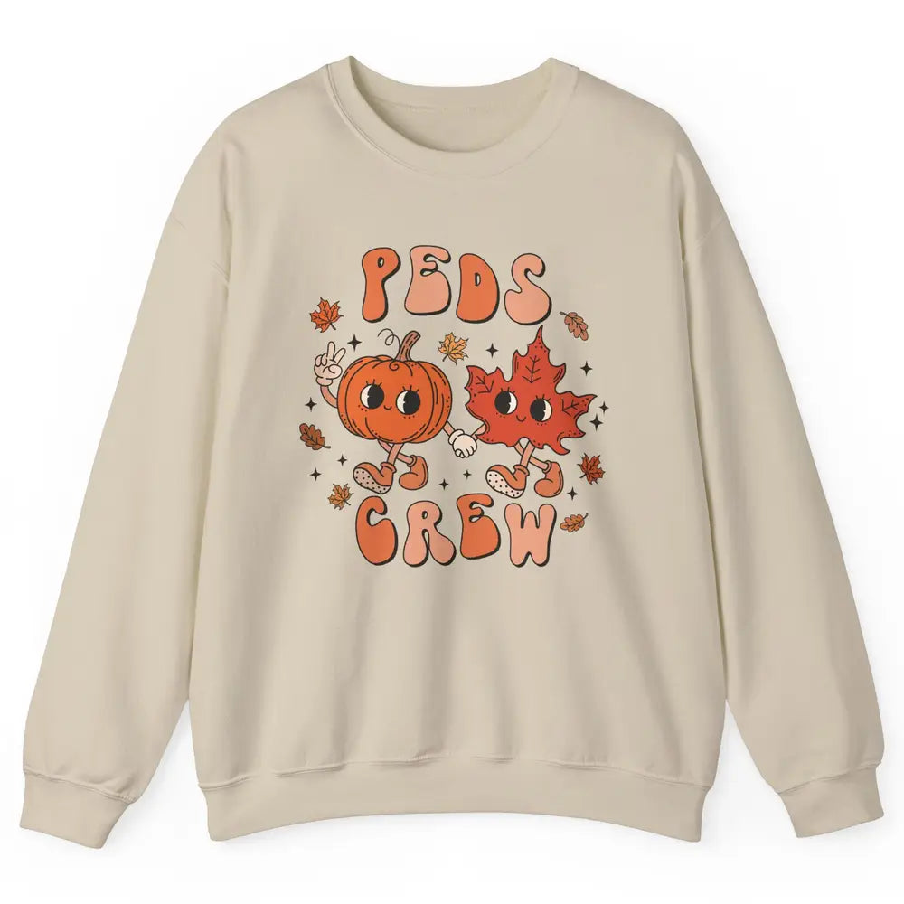 PEDS Crew Fall Pediatric Nurse Autumn Thanksgiving Medical Unisex Crewneck Sweatshirt
