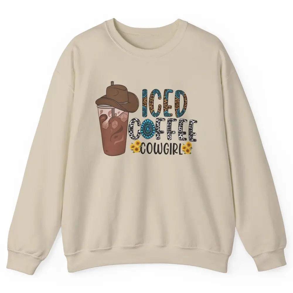 Peace Love Rodeo Coffee Western Boots Cactus Cowboy Vintage Unisex Crewneck Sweatshirt