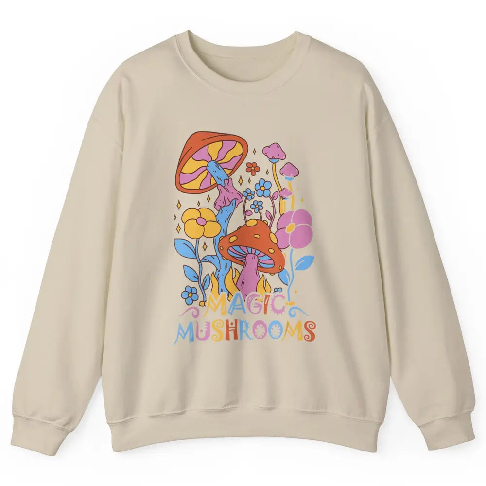 Mycology Fungi Magical Mushroom Hippie Mycologist Hunting Unisex Crewneck Sweatshirt