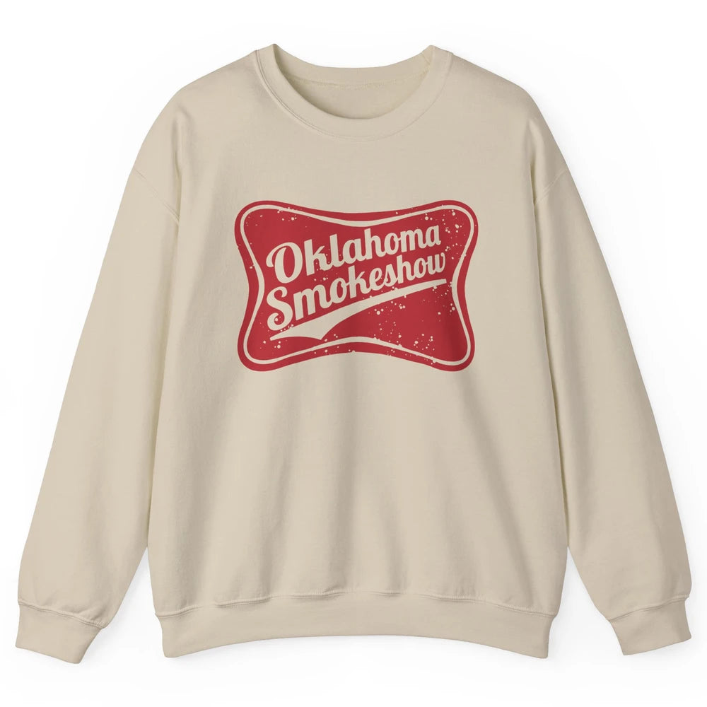 Retro Cowgirl Oklahoma Smokeshow Small Town Western Country Unisex Crewneck Sweatshirt