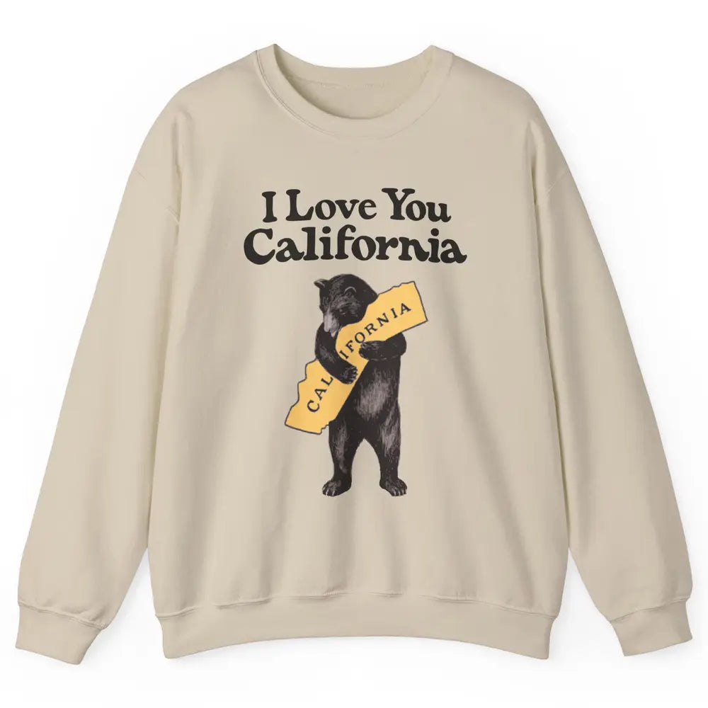 Retro 90s Vintage California Bear Hug Beach Summer Travel Unisex Crewneck Sweatshirt